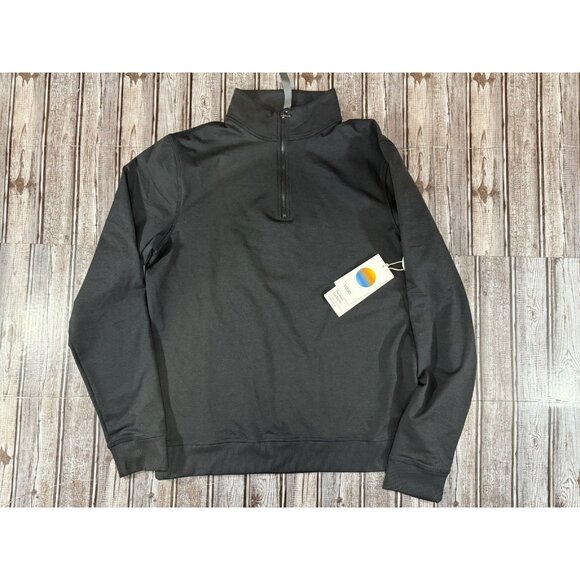 Vuori Coronado 1/2 Zip sweater V253 color black Heather Size M NWT $128
